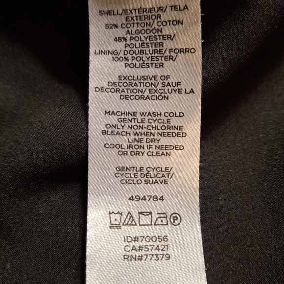 Ann Taylor Petite Size: 8P Herringbone pattern Black/White Pre-owned - Picture 11 of 12